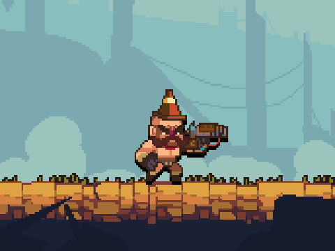 Pixel art character artwork: Character Design Exploration